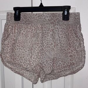 Rewash Beige and Brown Cheetah Shorts